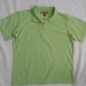 Harriton Lime Green collared shirt (M)
